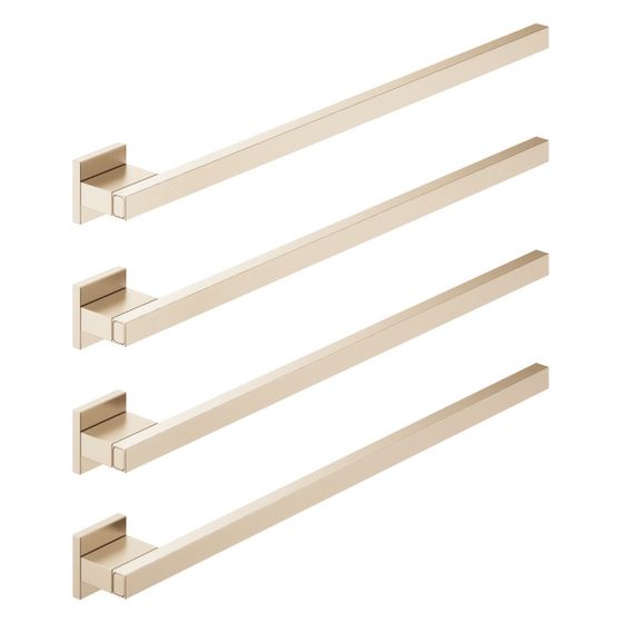 Dornbracht Handtuchwärmer 4-fach Ausladung rechts ohne Bedienelement IP 44 600x420x63mm 60W, Champagne gebürstet 22kt Gold