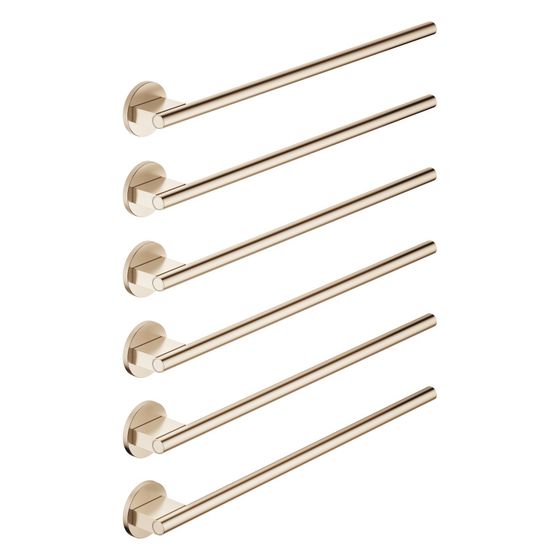 Dornbracht Handtuchwärmer 6-fach Ausladung rechts ohne Bedienelement IP 44 610x680x67mm 90W, Champagne gebürstet 22kt Gold