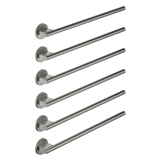 Dornbracht Handtuchwärmer 6-fach Ausladung rechts ohne Bedienelement IP 44 610x680x67mm 90W, Dark Platinum gebürstet