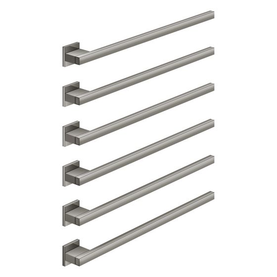 Dornbracht Handtuchwärmer 6-fach Ausladung rechts ohne Bedienelement IP 44 600x660x63mm 90W, Dark Chrome