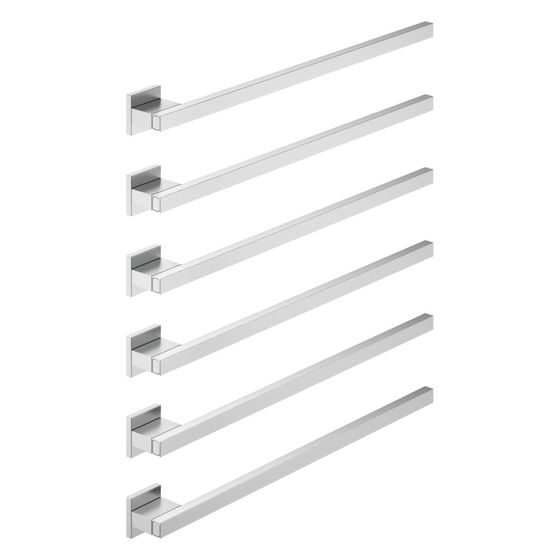 Dornbracht Handtuchwärmer 6-fach Ausladung rechts ohne Bedienelement IP 44 600x660x63mm 90W, Chrom gebürstet