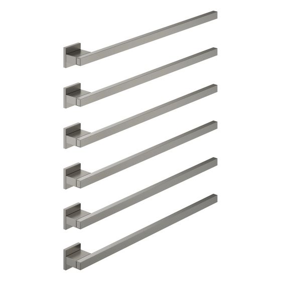 Dornbracht Handtuchwärmer 6-fach Ausladung rechts ohne Bedienelement IP 44 600x660x63mm 90W, Dark Platinum gebürstet