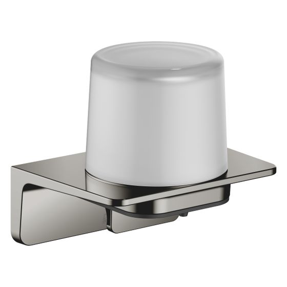 Dornbracht Lotionspender Kristallglas matt Stichmaß 90mm 140x130x103mm, Dark Chrome