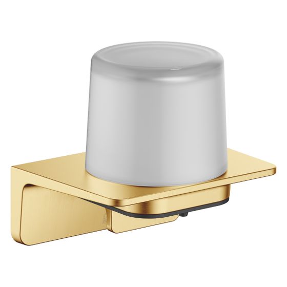 Dornbracht Lotionspender Kristallglas matt Stichmaß 90mm 140x130x103mm, Gold gebürstet PVD