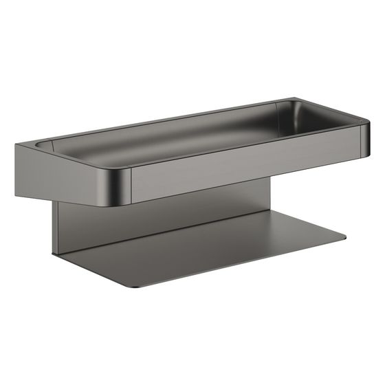 Dornbracht Ablage Breite 303mm Ausladung 122mm, Dark Platinum gebürstet, 83433976-99