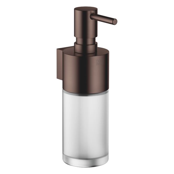 Dornbracht Spender Wandmodell Kristallglas matt 250ml 60x200x96mm, Dark Bronze gebürstet PVD