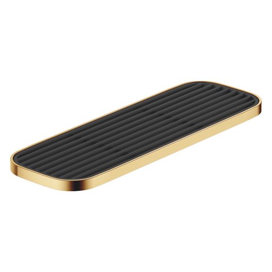 Dornbracht Ablage Wandmodell 300x26x100mm ohne Gittereinsatz, Gold gebürstet PVD, 83482970-37