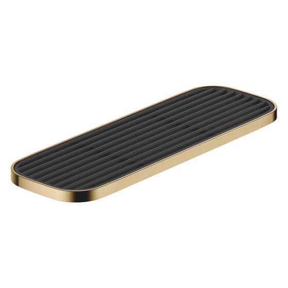 Dornbracht Ablage Wandmodell 300x26x100mm ohne Gittereinsatz, Dark Brass gebürstet, 83482970-39