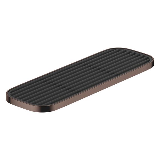 Dornbracht Ablage Wandmodell 300x26x100mm ohne Gittereinsatz, Dark Bronze gebürstet PVD, 83482970-43
