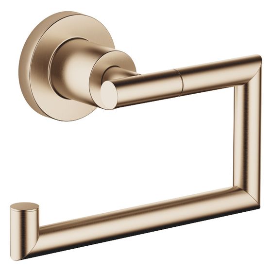 Dornbracht Papierrollenhalter Tara ohne Deckel, Ausladung 72mm, Champagne gebürstet 22kt Gold