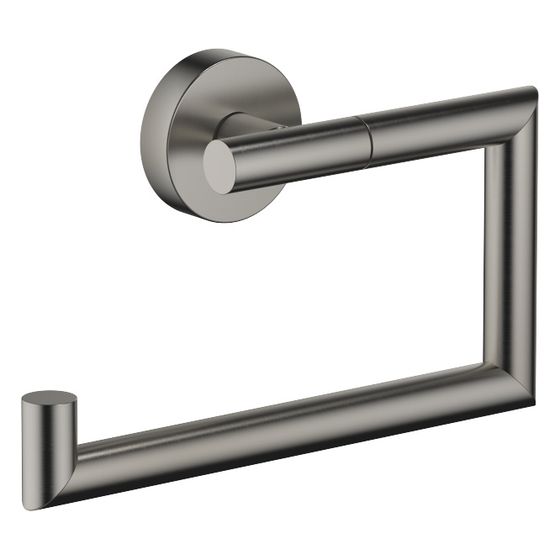Dornbracht Papierrollenhalter ohne Deckel Meta 150x95x40mm Rosette 40mm Ausladung 40mm, Dark Platinum gebürstet