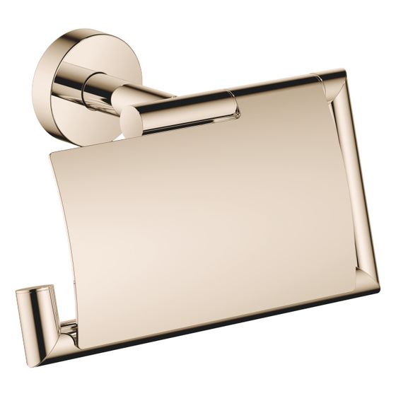 Dornbracht Papierrollenhalter mit Deckel Meta 150x95x40mm Rosette 40mm Ausladung 40mm, Light Gold