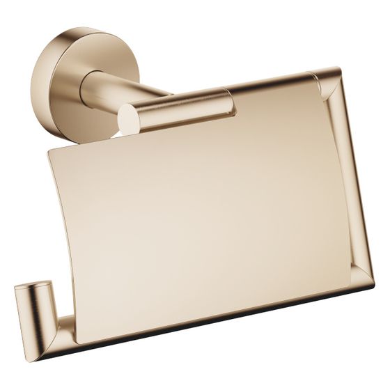 Dornbracht Papierrollenhalter mit Deckel Meta 150x95x40mm Rosette 40mm Ausladung 40mm, Champagne gebürstet 22kt Gold