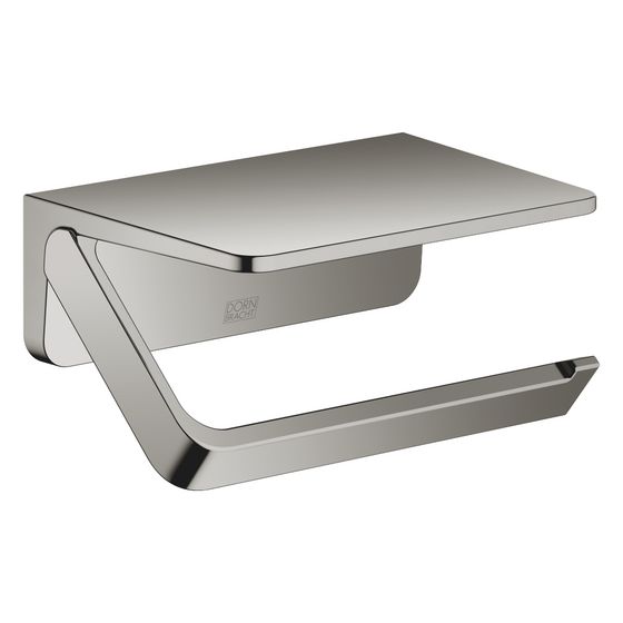 Dornbracht Papierrollenhalter mit Ablage 145x73x103mm Stichmaß 90mm, Dark Chrome