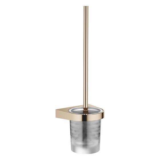 Dornbracht Toiletten-Bürstengarnitur Wandmodell Kristallglas 126x415x120mm, Champagne 22kt Gold