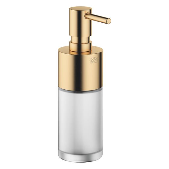 Dornbracht Spender Standmodell Kristallglas matt 250ml 60x200x59mm, Gold gebürstet PVD