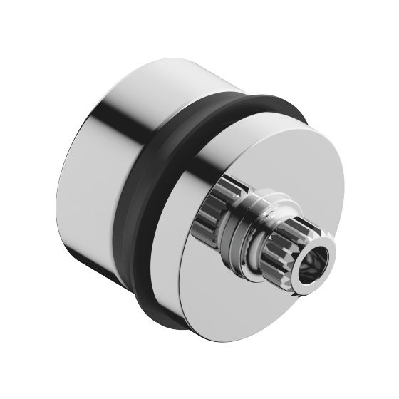 Dornbracht Griff Rastbuchsenaufnahme, 29x26mm, Chrom, 90121200700-00