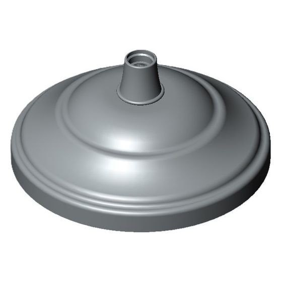 Dornbracht Regenbrause, D 200x93mm, Dark Platinum gebürstet, 04120503801-99