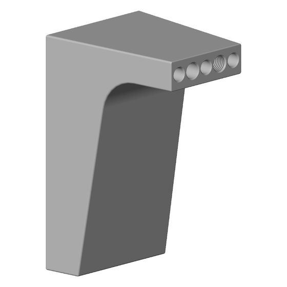 Dornbracht Halter für Handtuchhalter, 35x61x40mm, Dark Platinum gebürstet, 081770502-99