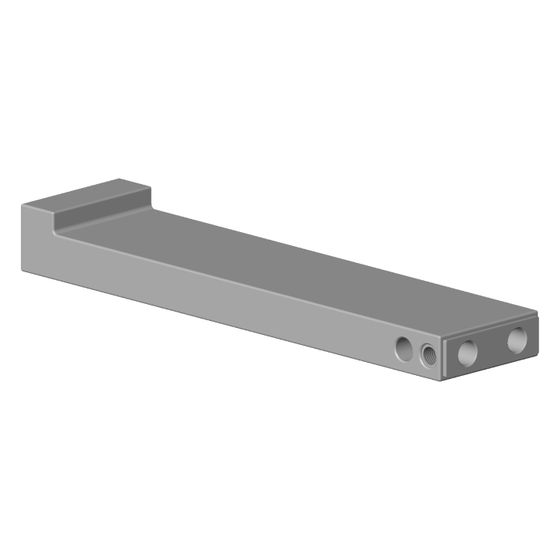Dornbracht Halter, 128x15x30mm, Platin gebürstet, 081798554-06