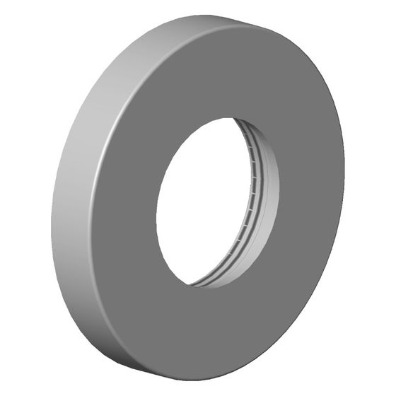 Dornbracht Rosette M33x1,5, 60x9mm, Platin gebürstet, 092766003-06