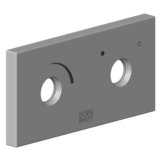 Dornbracht Rosette, 60x120x12,5mm, Platin gebürstet, 092798033-06