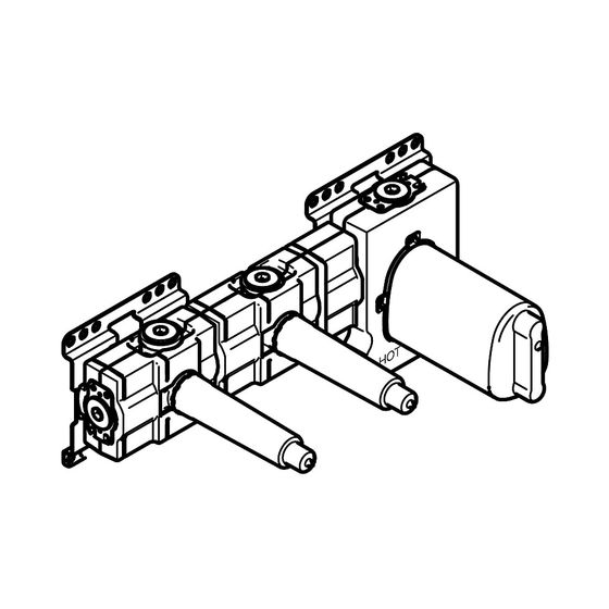 Dornbracht Unterputz-Thermostat-Modul Serienneutral 3/4