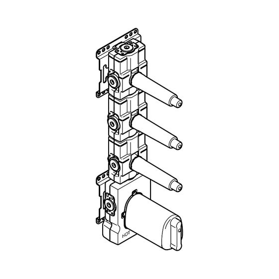 Dornbracht Unterputz-Thermostat-Modul Serienneutral 3/4