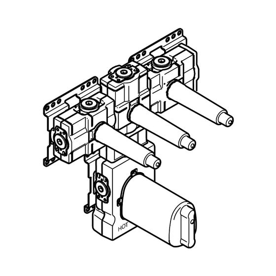 Dornbracht Unterputz-Thermostat-Modul Serienneutral 3/4