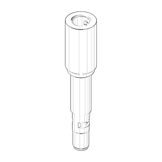 Dornbracht Anschluss für Wanne Stand, 40x196mm, Weiß matt, 04111006900-10