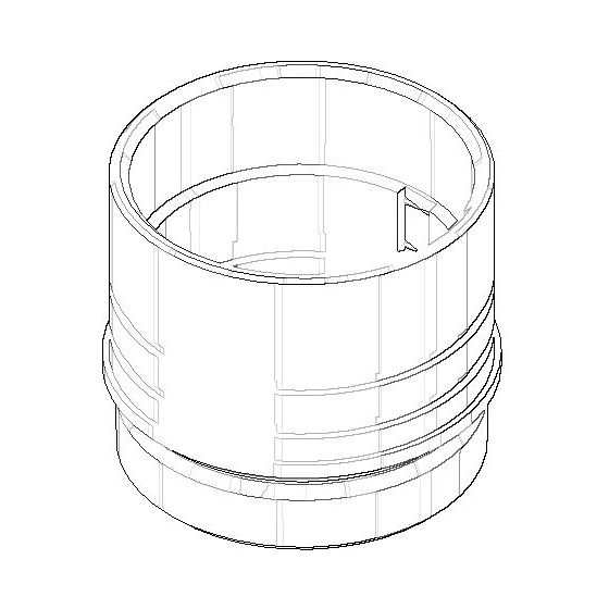 Dornbracht Hülse Hülse komplett Ersatzteile 04170102210 45x38,5mm