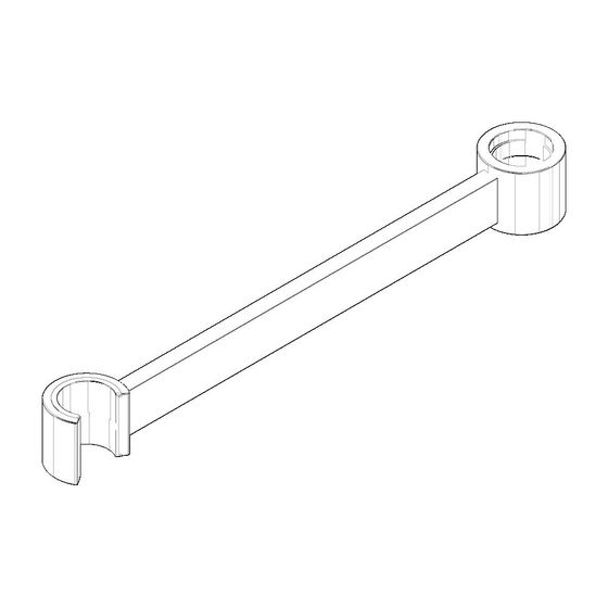 Dornbracht Halter, 275x35x30mm, Platin, 04172002900-08