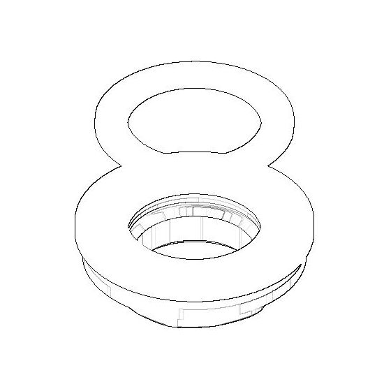 Dornbracht Befestigung mit Dichtungen Ersatzteile 3/4" 04231000403 45mm