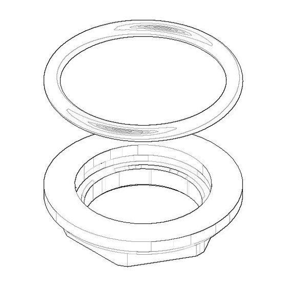 Dornbracht Befestigung mit Dichtungen Ersatzteile 04231003246 M30x1,5