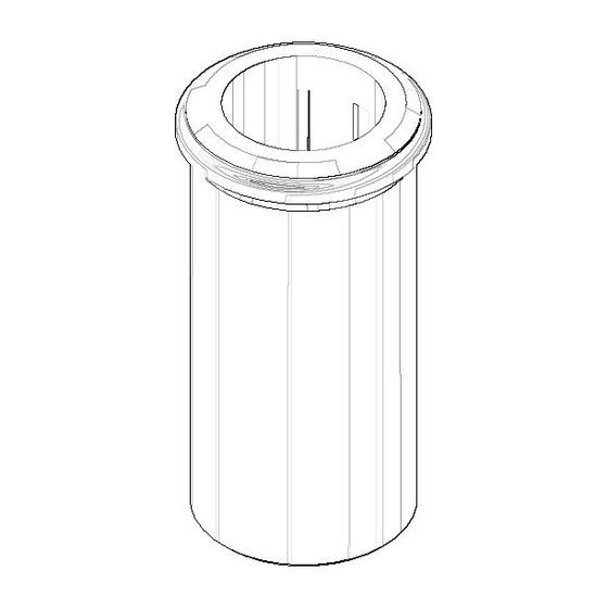 Dornbracht Hülse Ersatzteile 04240401800 36x69mm chrom