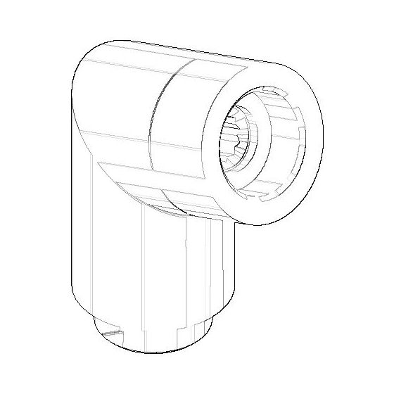 Dornbracht Bogen 20 Grad, D 29mm, Messing gebürstet, 04240418700-28