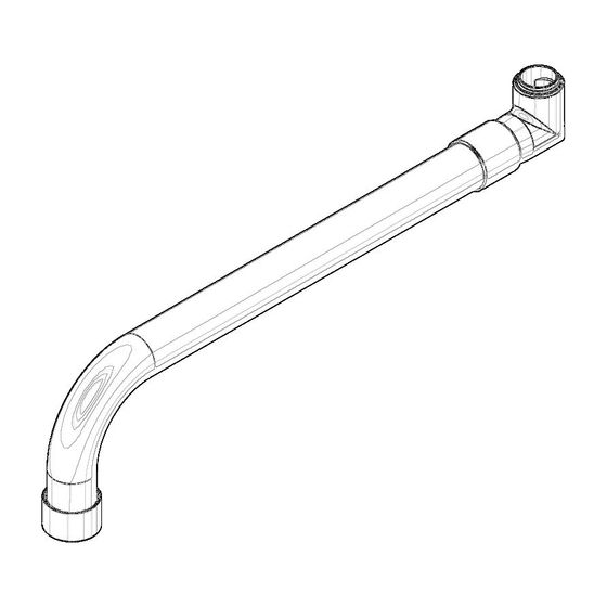 Dornbracht Auslauf, 317,5x93x29mm, Messing gebürstet, 04282507710-28