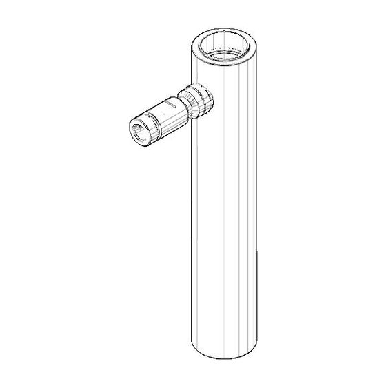 Dornbracht Anschluss Ersatzteile 04300117510 83x36x196mm platin