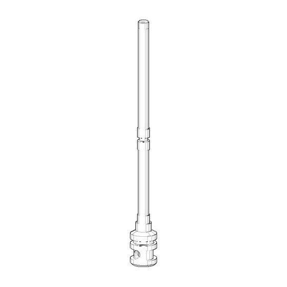 Dornbracht Zugstange für Umstellung, D 15x140,5mm, Weiß matt, 04310901200-10
