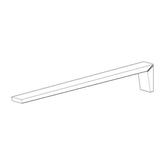 Dornbracht Handtuchhalterstange, 30x60x400mm, Champagne, 05177355400-47