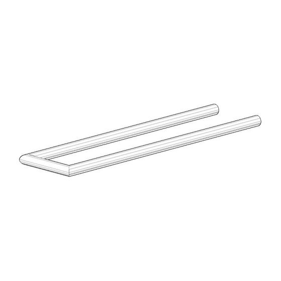 Dornbracht Halter für Handtuchhalter, 327x85x13mm Schwarz matt, 05282262000-33
