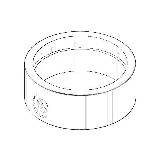 Dornbracht Halter, 65x25mm, Platin gebürstet, 081720620-06