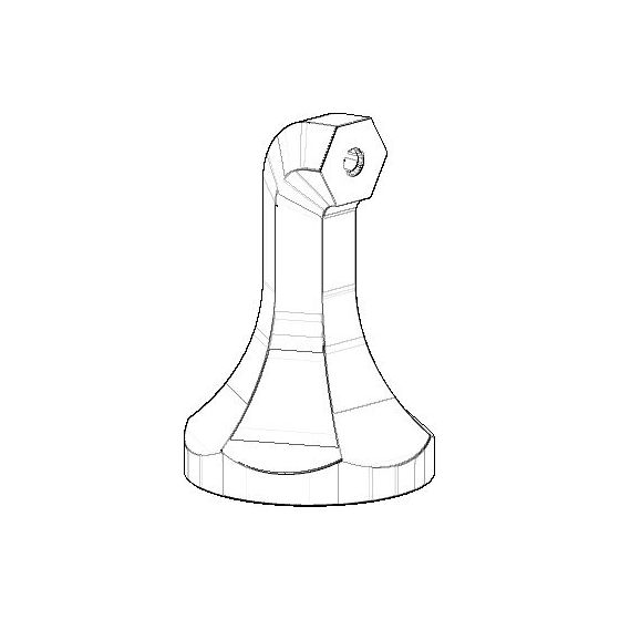 Dornbracht Halter, 91x60x60mm, Messing gebürstet, 081736508-28