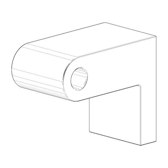 Dornbracht Halter für Wannengriff, links, 40x60x73mm, Platin gebürstet, 081767500-06