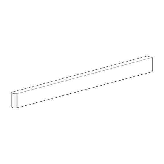 Dornbracht Halter für Handtuchhalter, 15x25x390mm, Chrom gebürstet, 081767508-93