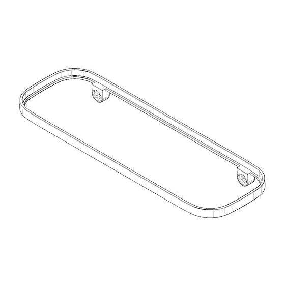 Dornbracht Halter für Seifenablage, 300x26,5x101mm, Weiß matt, 081797578-10