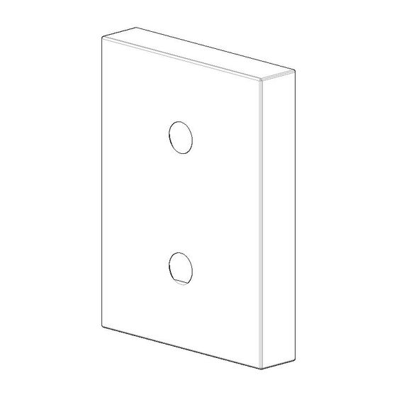 Dornbracht Abdeckung, 45x60x10mm, Platin gebürstet, 081798557-06