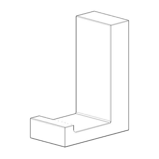 Dornbracht Haken, 19x35x44mm, Messing gebürstet, 081860521-28
