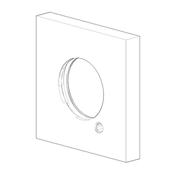 Dornbracht Rosette Ersatzteile 082797503 55,5x55,5x8,5mm platin matt