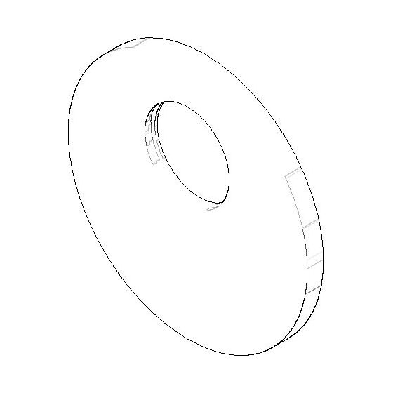 Dornbracht Rosette für Brausegarnituren, 150x10mm, Weiß matt, 091102069-10